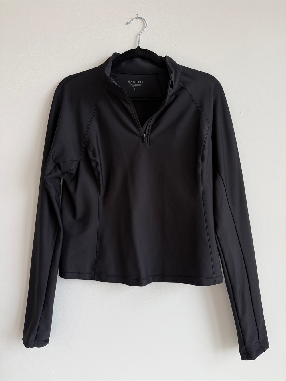 Athleta Black Half-Zip Performance Pullover